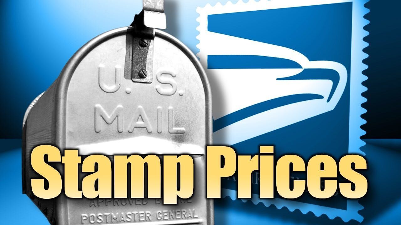 Stamp prices are going up starting Sunday